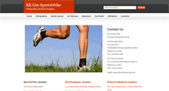 Desktop Screenshot of orthosportssg.com